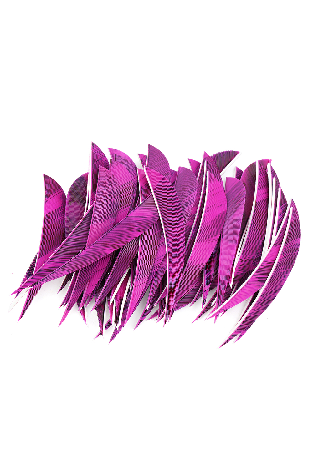 4/5" Teardrop Flame Real Feathers Archery Arrow Fletching - 50Pcs