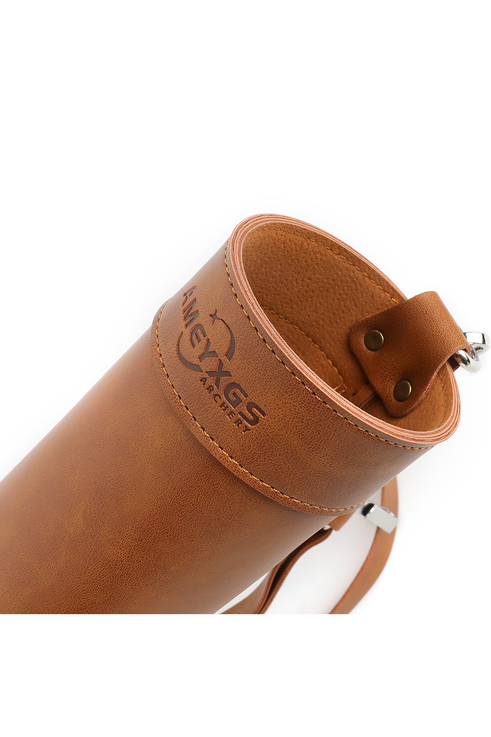 Leather Archery Quiver Adjustable Shoulder Back Waist Arrows Holder