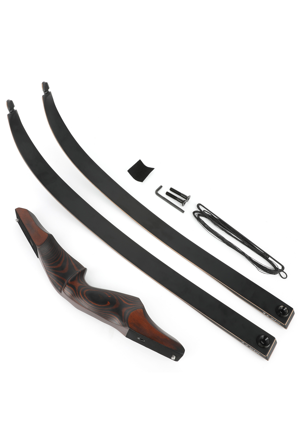 Black Hunter 30Lbs Takedown Hunting Recurve Bow Set