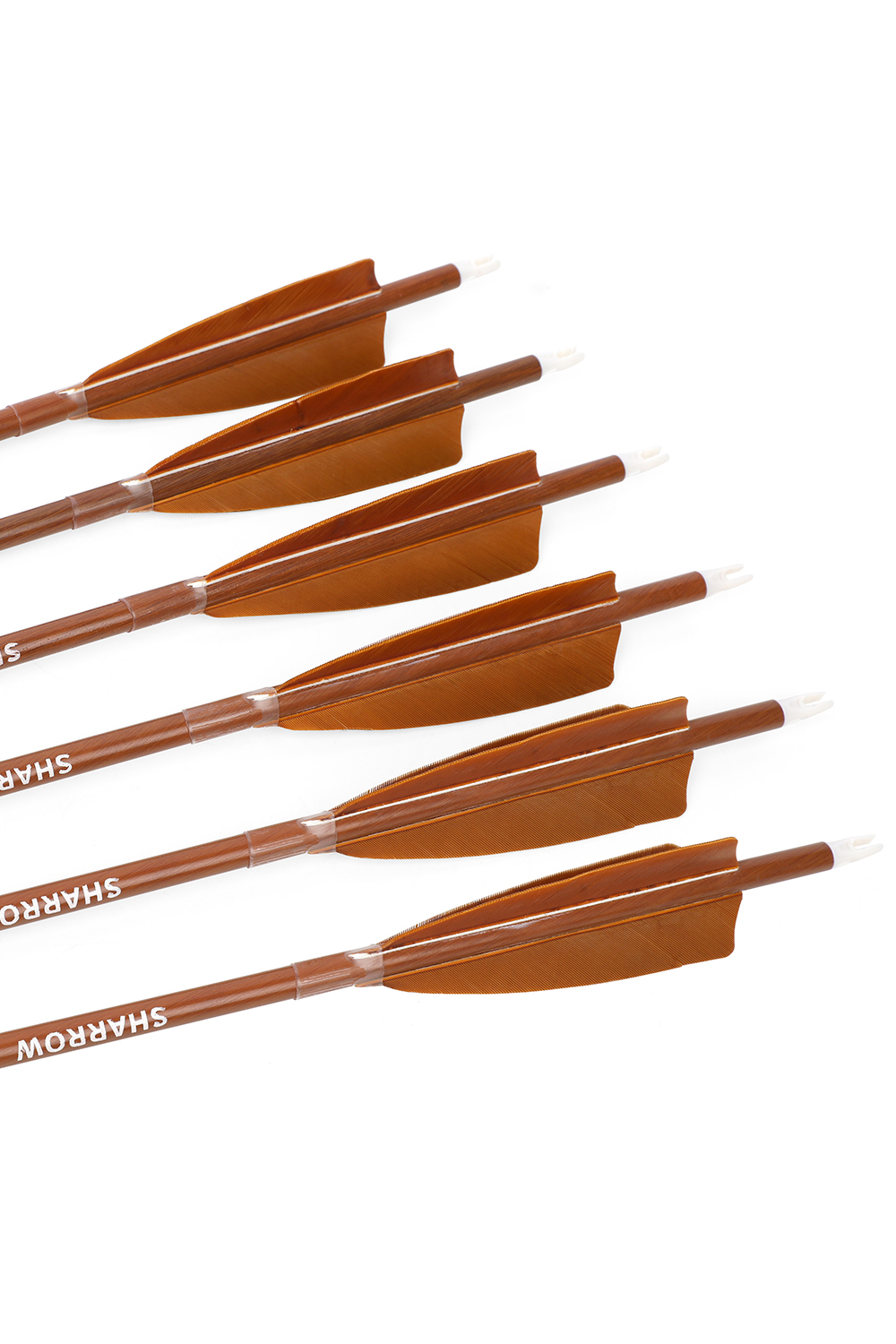 Sharrow 30 inch Archery ID 6.2mm Wood Grain Carbon Arrows