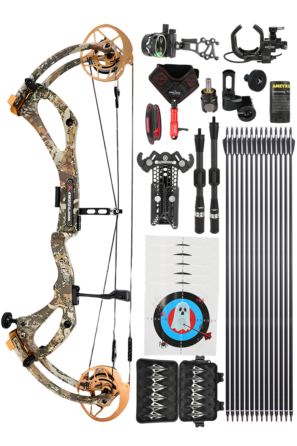 AGS 0-80Lbs Carbon 30 Hunting Compound Bow