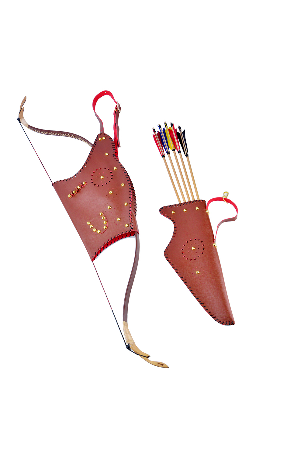 Leather Archery Quiver & Bow Bag Set – Durable Handmade Gear