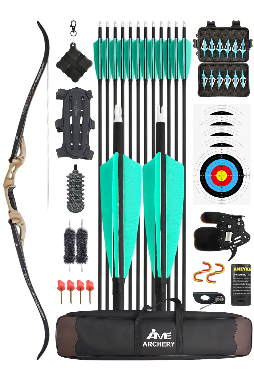 Junxing H3 25-60Lbs CNC Hunting Takedown Recurve Bow