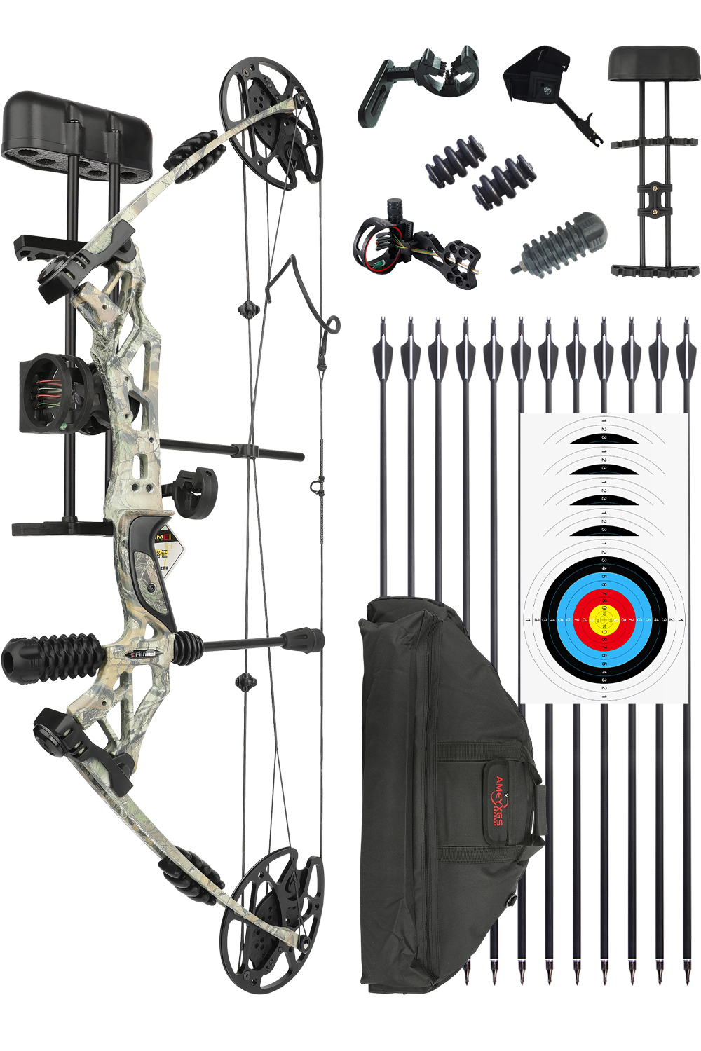 Kaimei Han 30-60Lbs Archery Hunting Compound Bow Set-Lokearchery