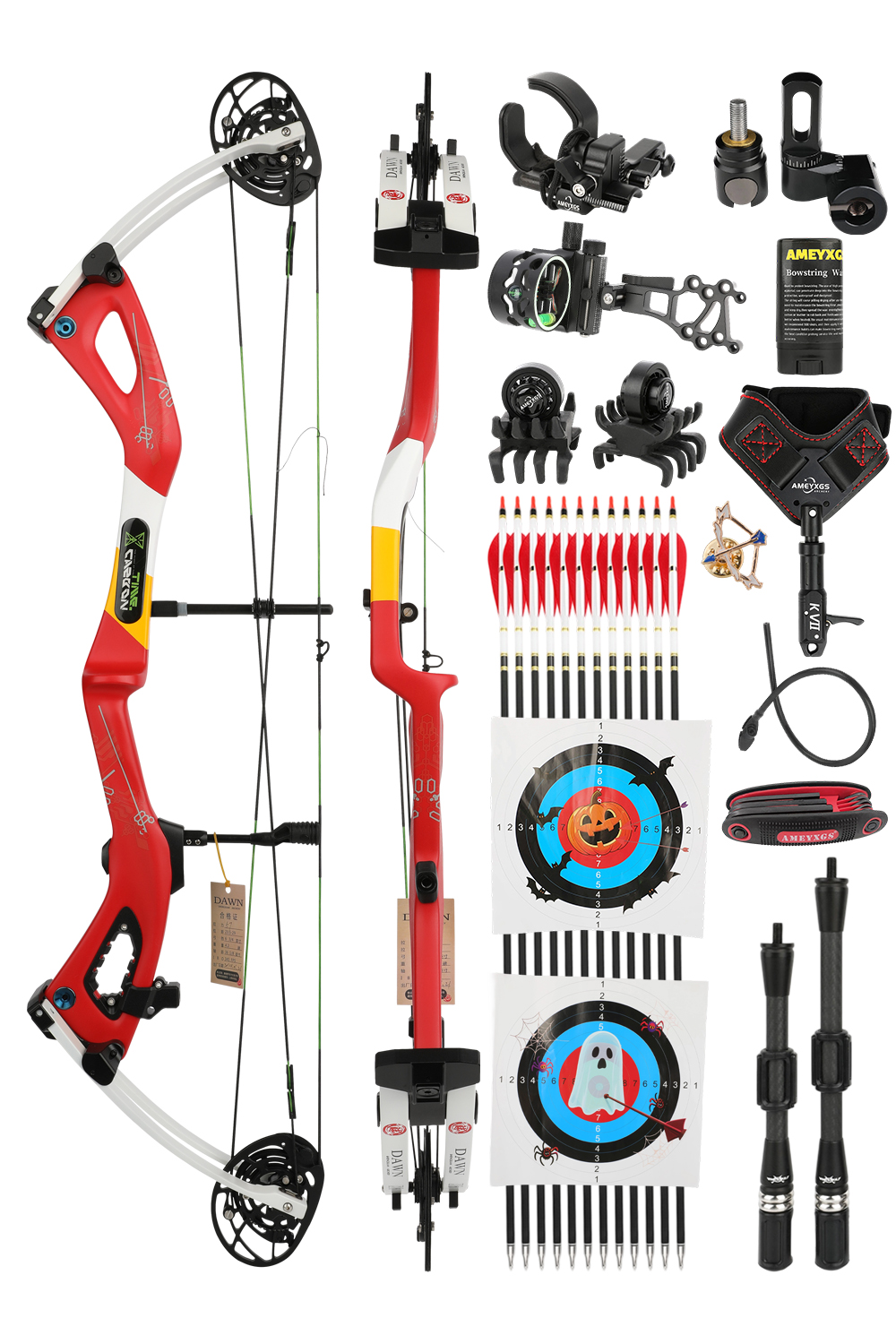 Sheng Suan DAWN Archery X6 0-70Lbs Carbon Fiber Hunting Compound Bow