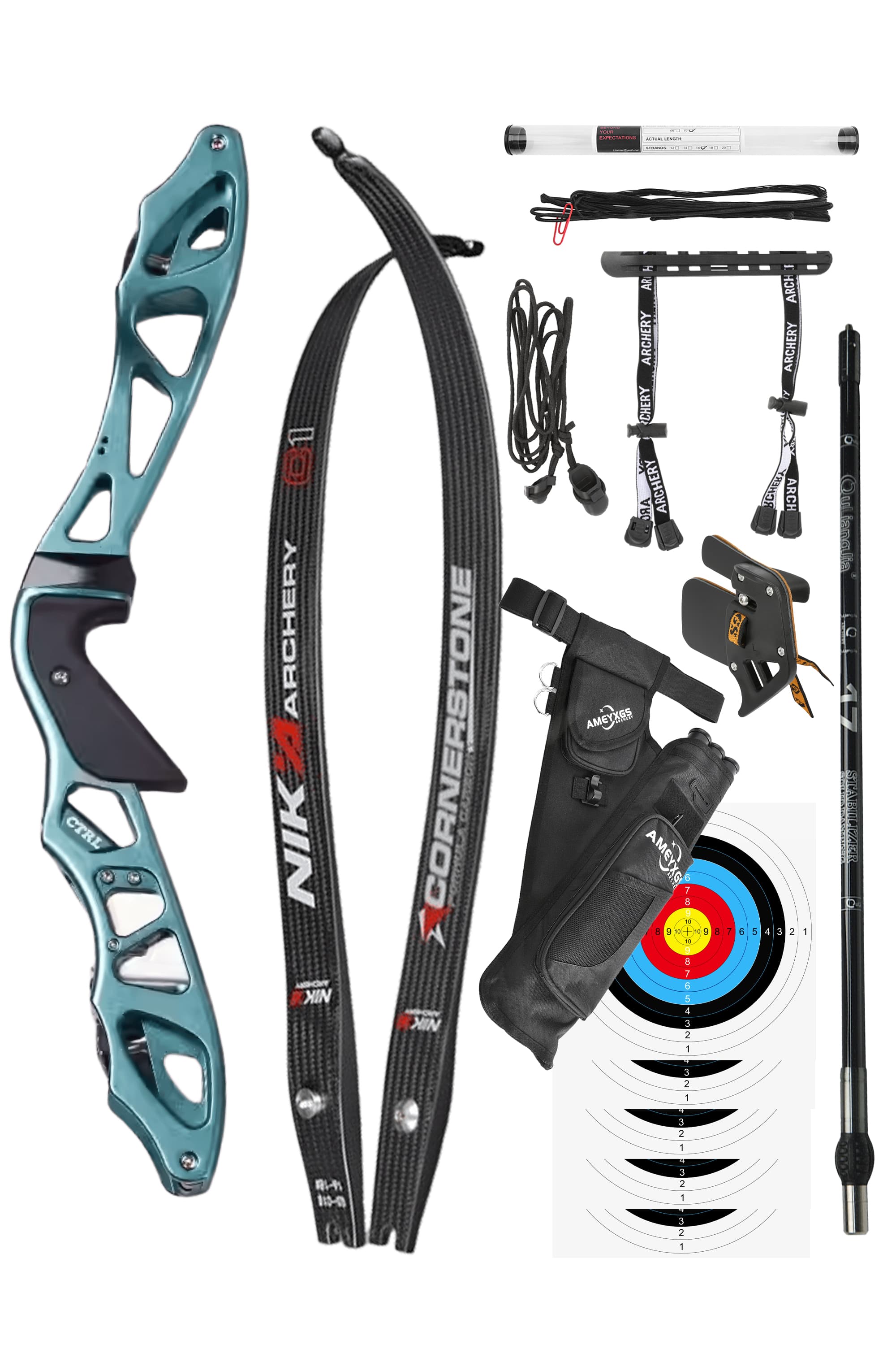 16-56lbs ILF Recurve Bow Kit CHN Riser Carbon Limbs