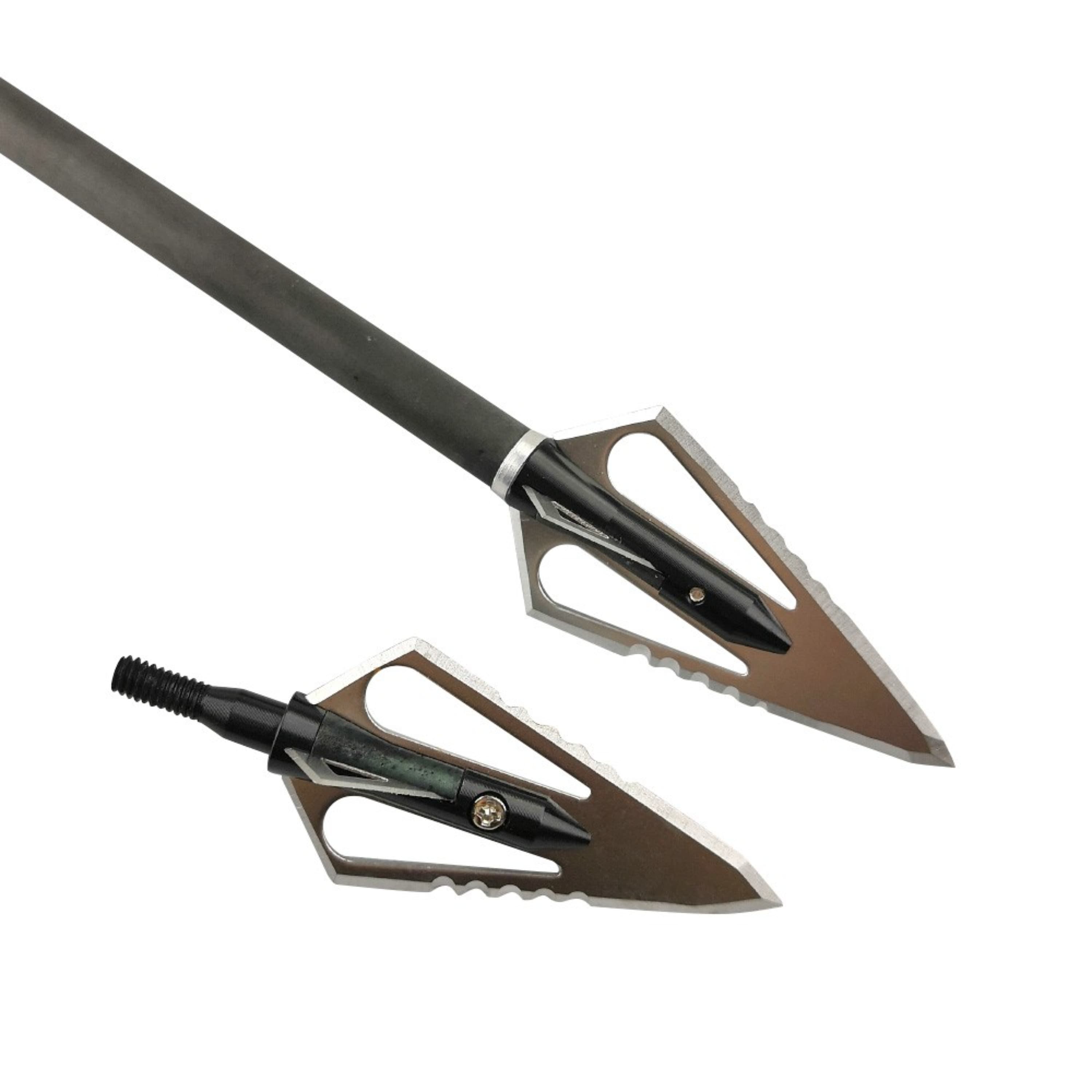 12pcs Arrowheads 100gr Archery Broadheads Points Hunting