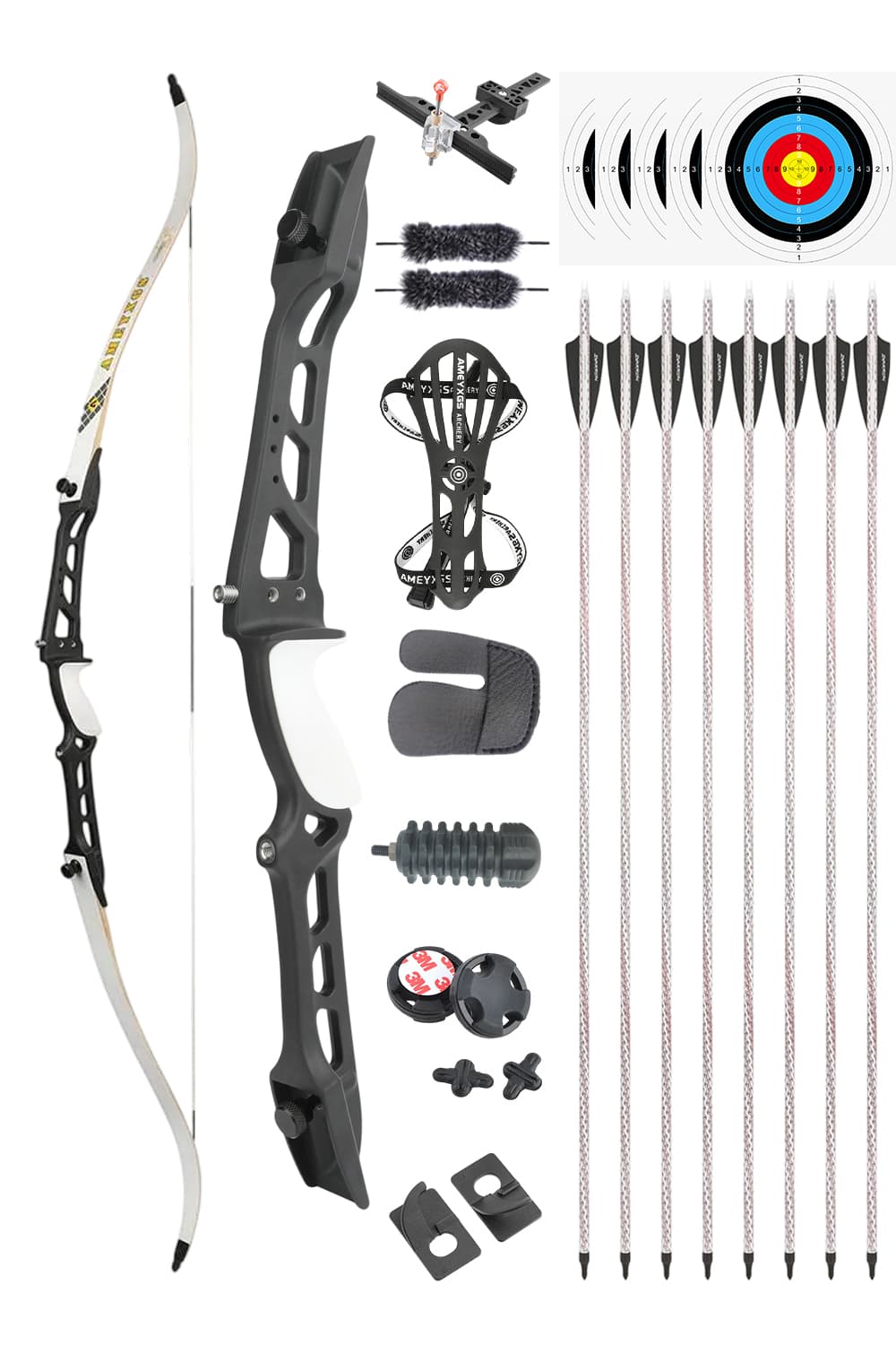 Ameyxgs 66" 68" 70" Archery Competition Recurve Bow Set-Lokearchery