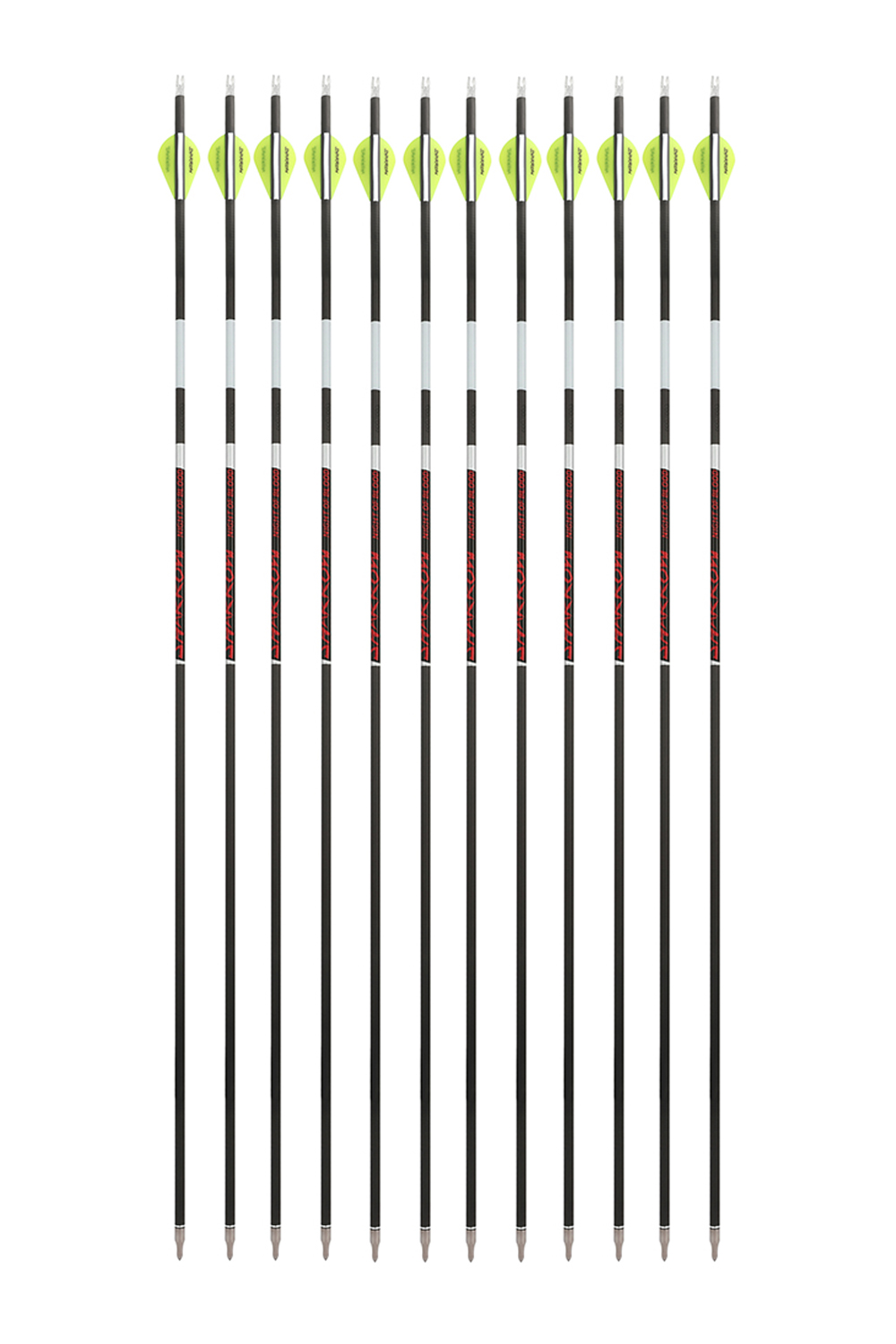 Sharrow 32" Blazer Feathered Pure Carbon Arrows-Lokearchery