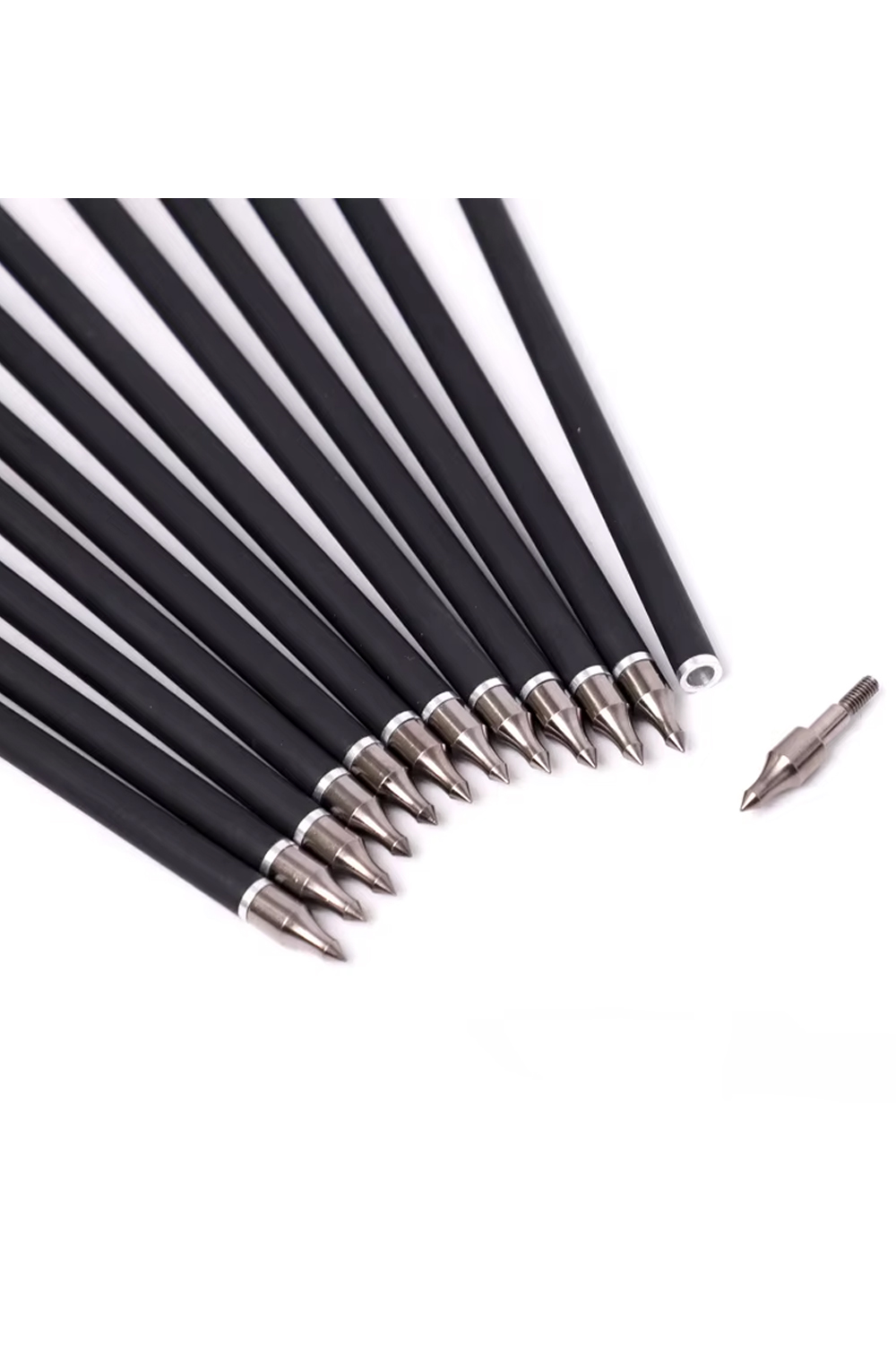 12Pcs 400 Spine Mixed Carbon Crossbow Arrows-Lokearchery