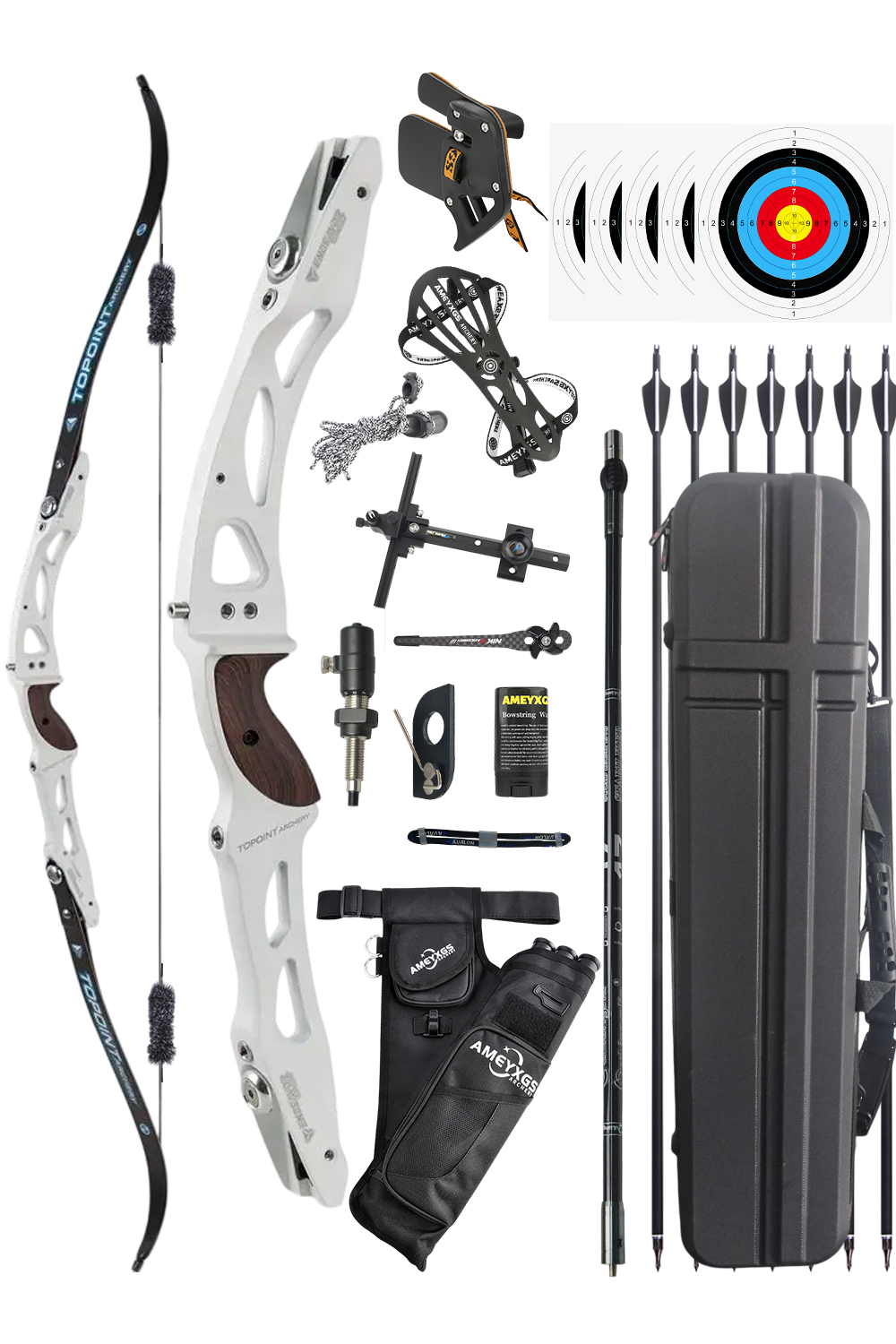 Topoint R10 ILF 18-44Lbs Intermediate Shooter Competitive Recurve Bow Set-Lokearchery