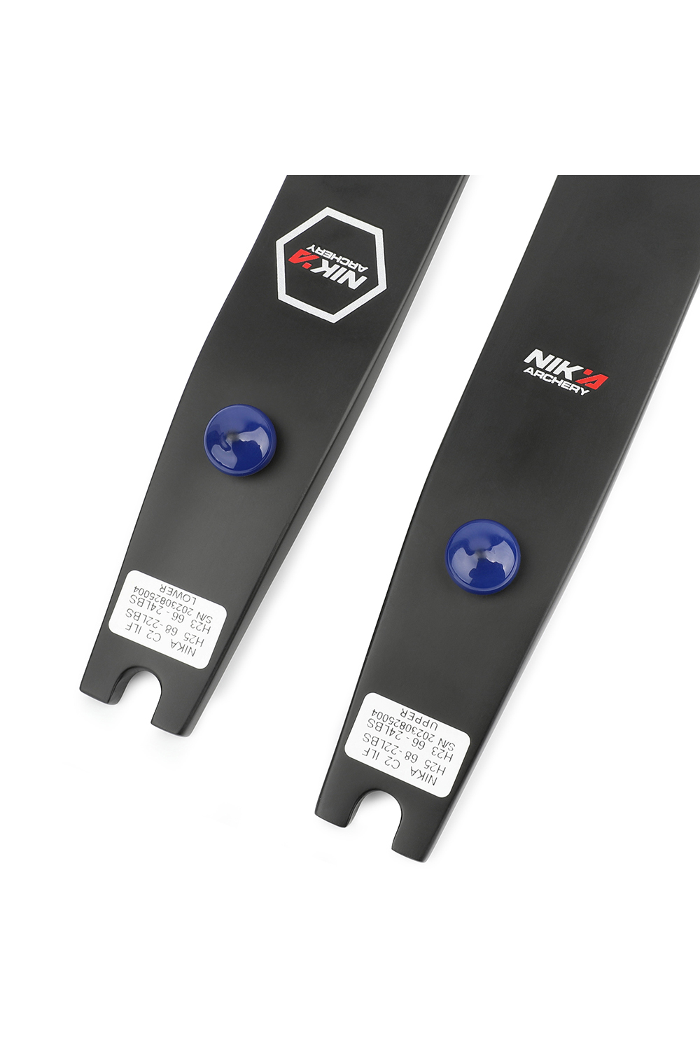 NiKa C2 68"@25H Limbs 12-50lbs LIF Carbon Limbs-Lokearchery