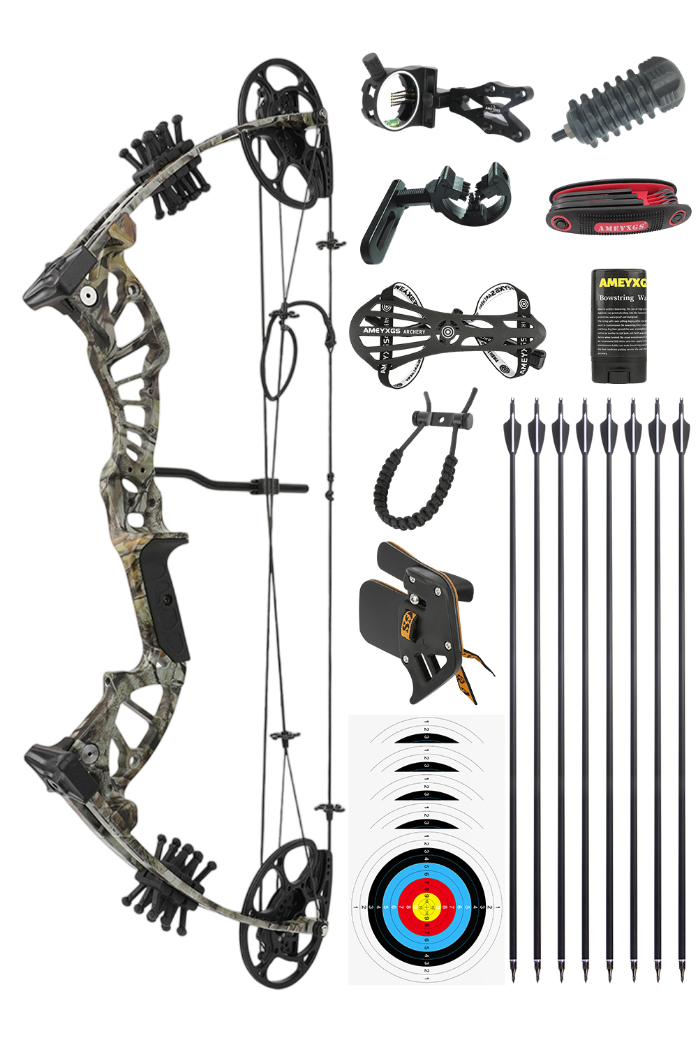 Lokearchery 15-45Lbs Archery Youth Compound Bow Set