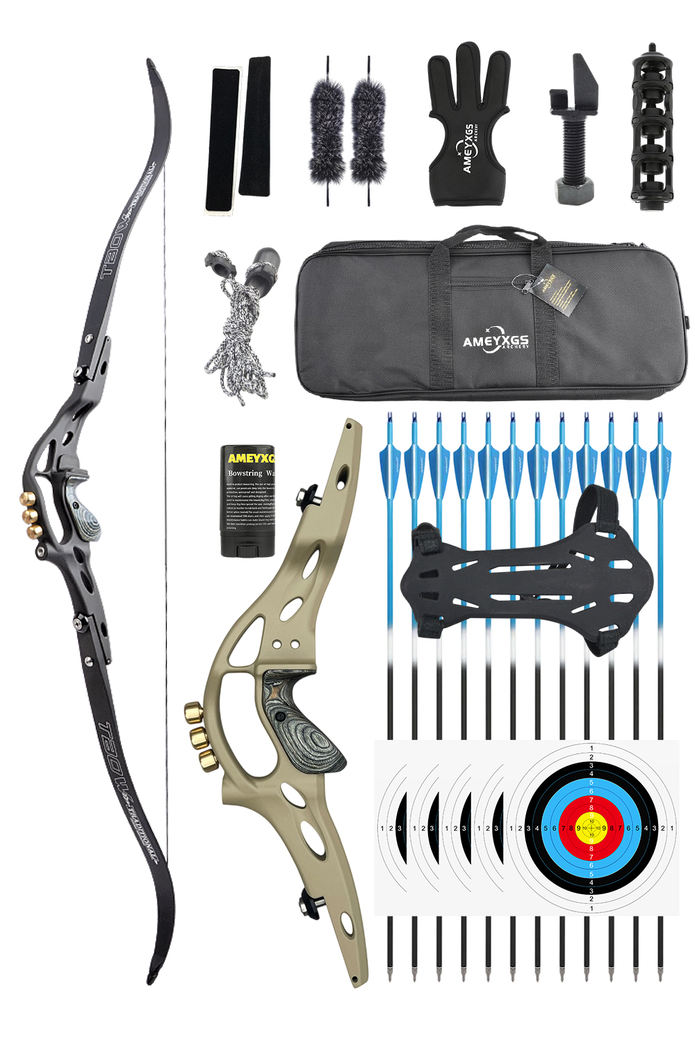  Junxing B1 30-60Lbs ILF Archery Hunting Recurve Bow Set