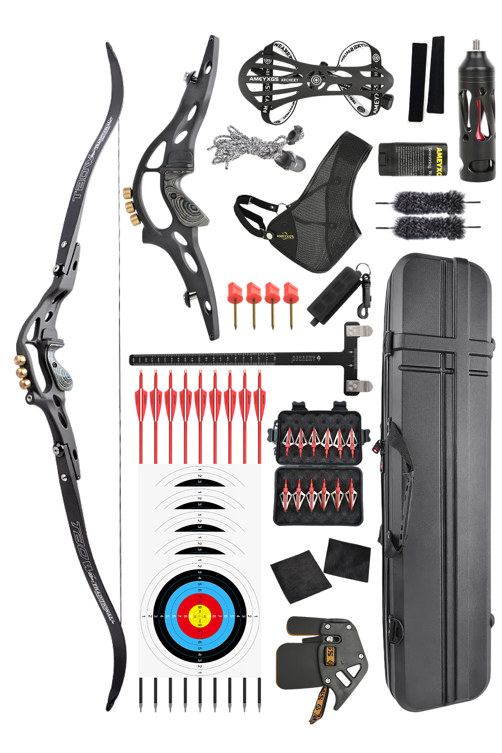 Junxing B1 30-60Lbs Aluminum Alloy Hunting Recurve Bow Set