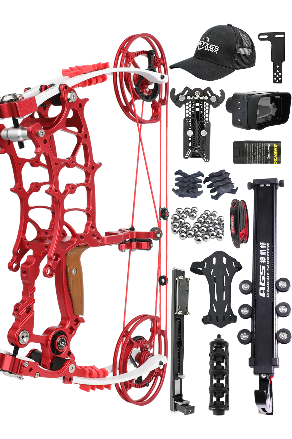 Toulu 30-75Lbs CNC Compact Hunting Dual-Purpose Compound Bow Set