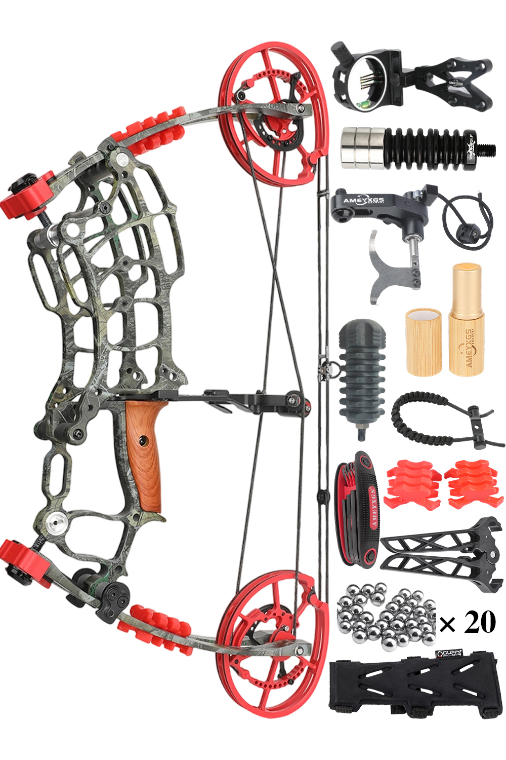 Lokearchery 30-70Lbs Dual-Purpose Hunting Compound Bow Set
