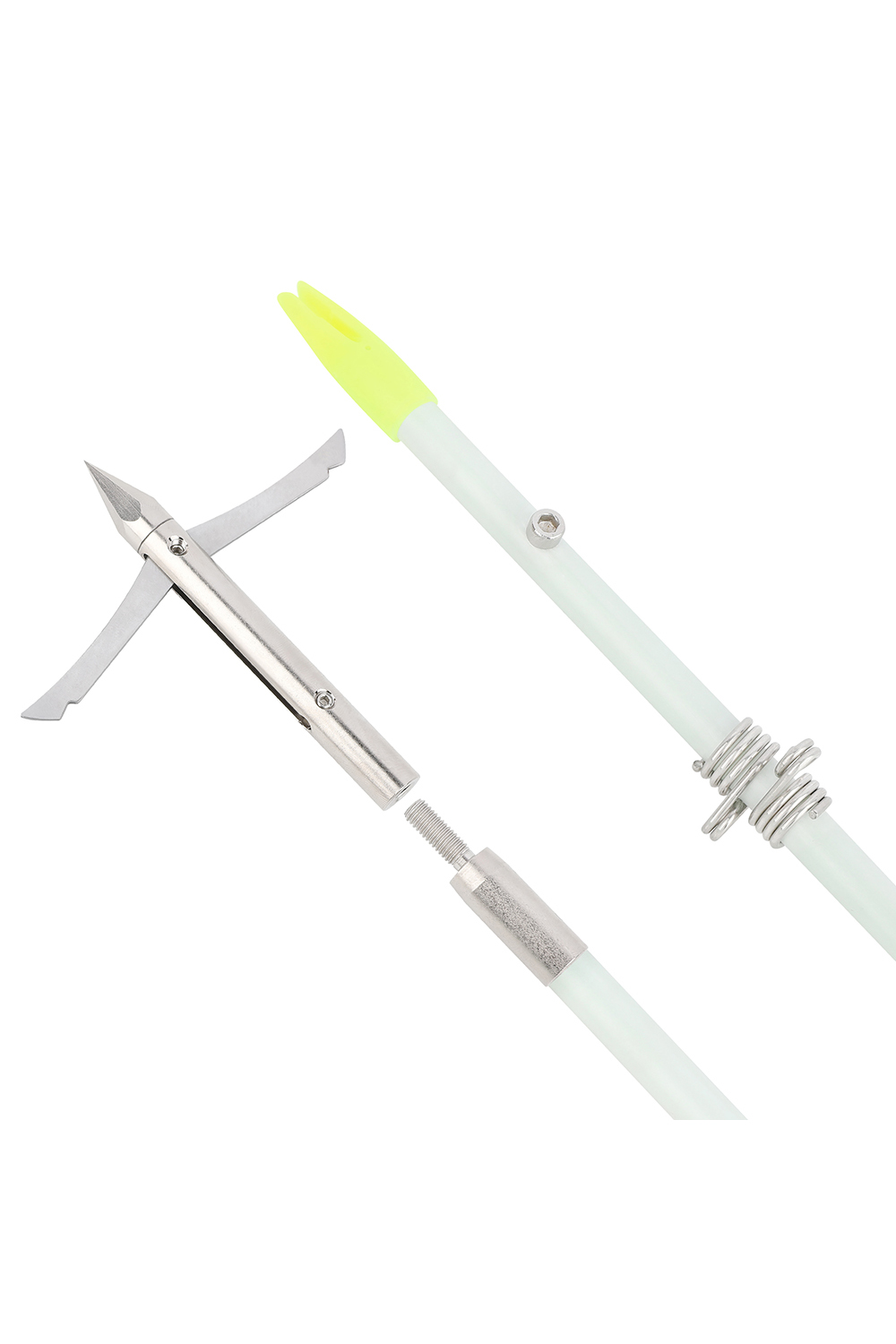 Solid Fiberglass Bowfishing Arrows with Barbed Stainless Tip