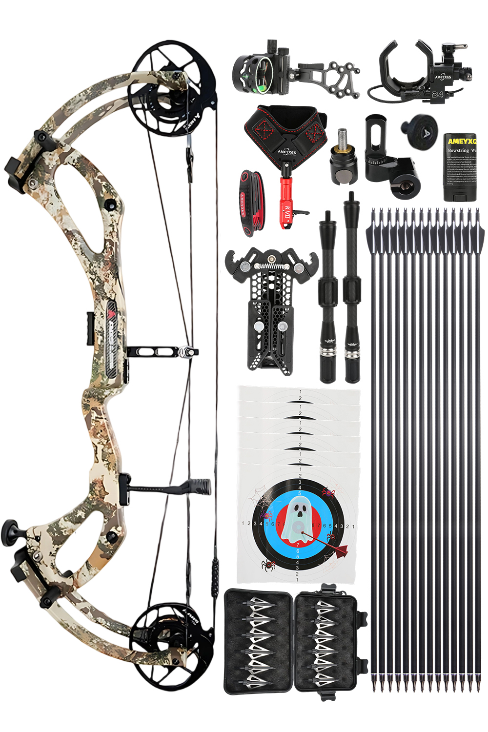 AGS 0-80Lbs Carbon 30 Hunting Compound Bow