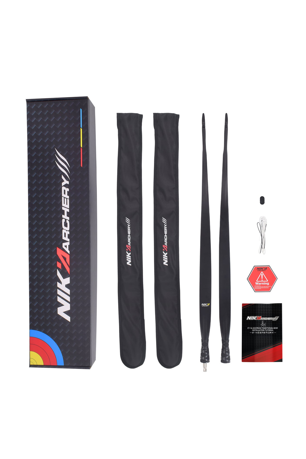 Nika Archery ET-16 14-50Lbs Assyrian Carbon Traditional Bow