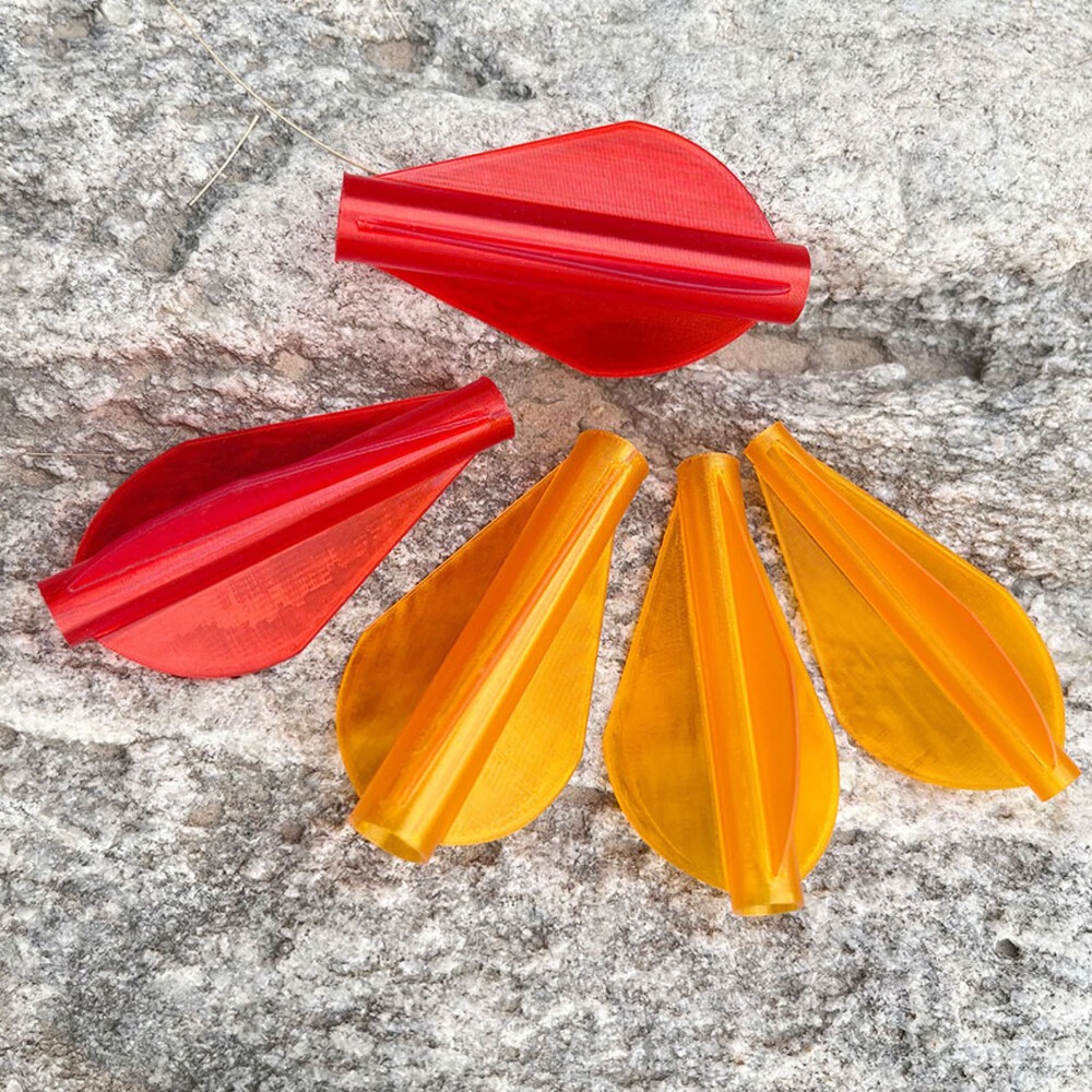 1.75 Inch One-Piece Arrow Vanes for Hunting & Target