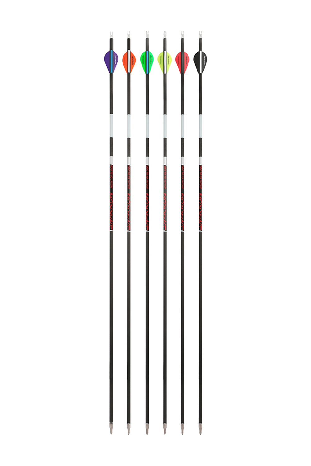 Sharrow 32" Blazer Feathered Pure Carbon Arrows-Lokearchery