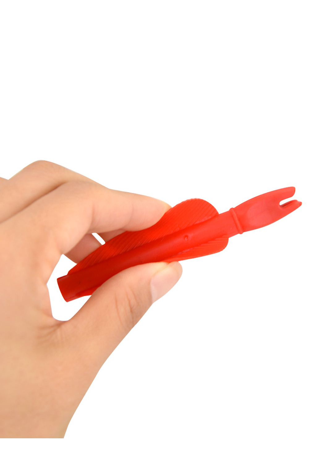 AME One-Piece Plastic Fletching Nock For 8mm Arrow Shaft-Lokearchery