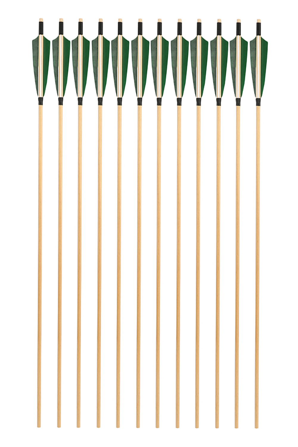 31" Arrow Shaft 5" Real Feather Wooden Arrow Shaft-Lokearchery