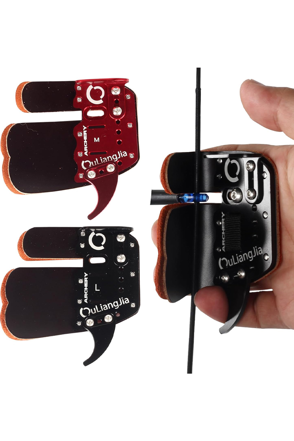 Archery Leather Recurve Bow Finger Tab-Lokearchery
