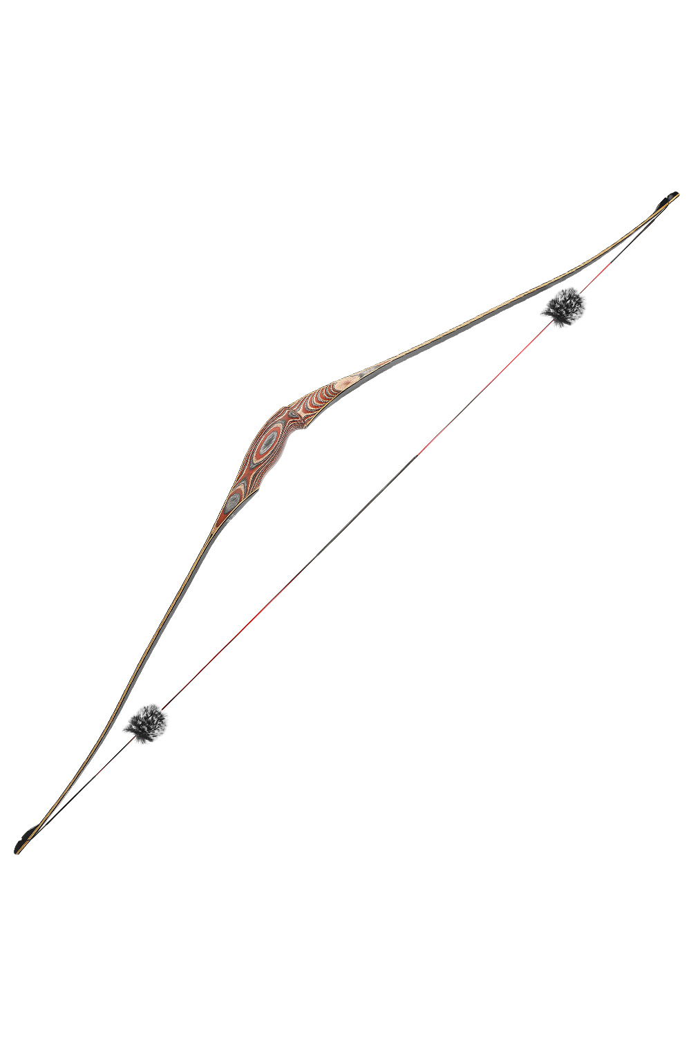 Lokearchery 20-50Lbs One Piece Recurve Traditional Bow RH LH
