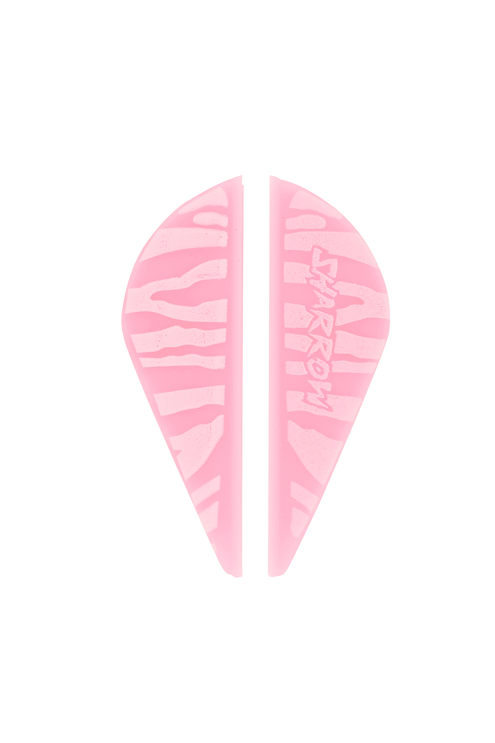 Sharrow 2 inch Water Drop Zebra TPU Rubber Feathers (50 Pcs)