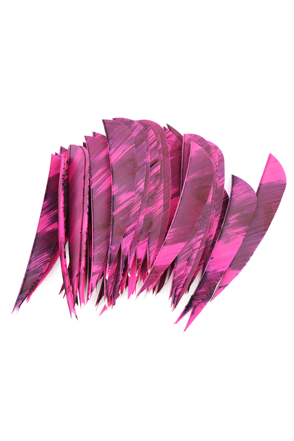 4/5" Teardrop Flame Real Feathers Archery Arrow Fletching - 50Pcs