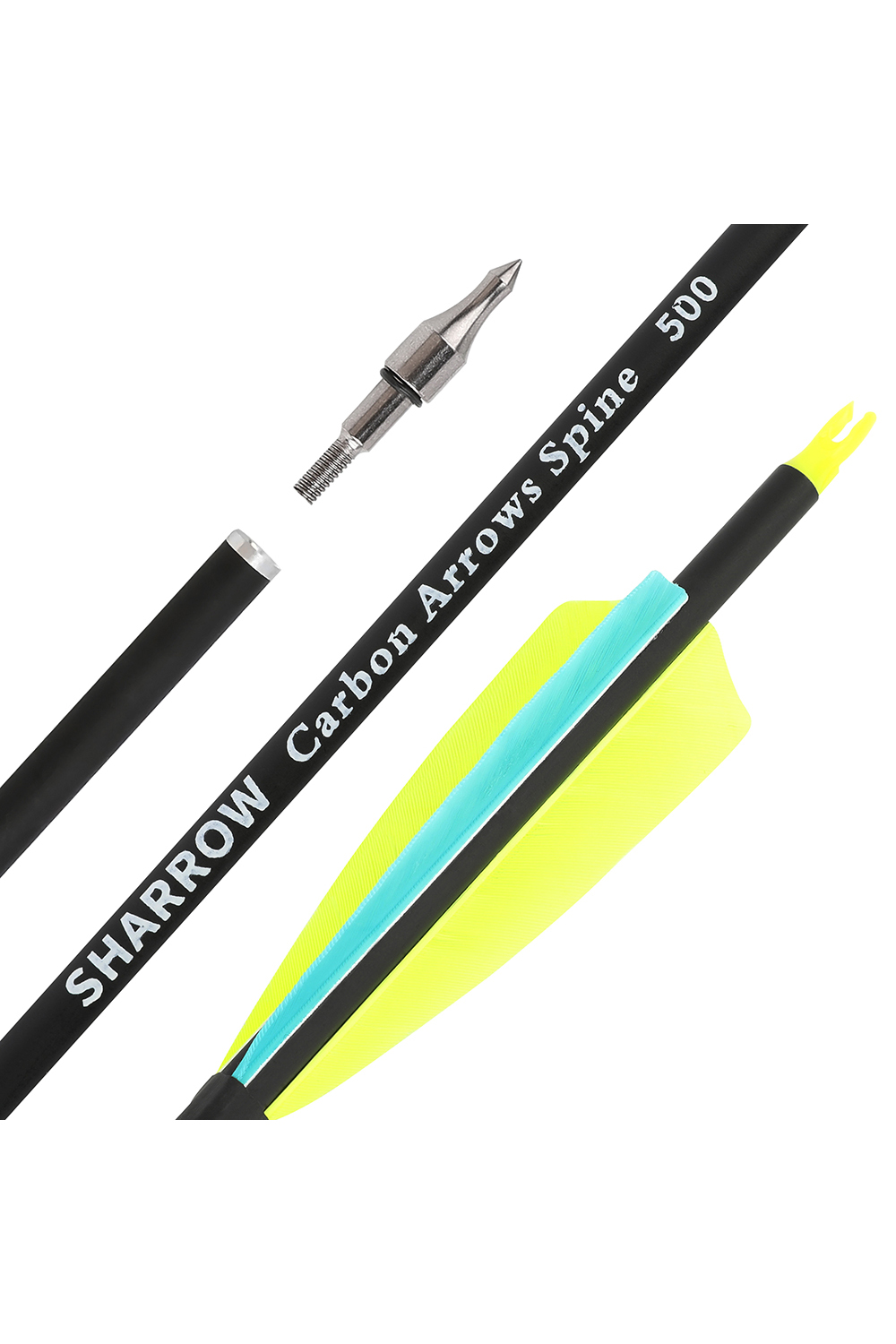 Sharrow 30 inch 500Spine Carbon Arrows for Compound/Recurve Bows