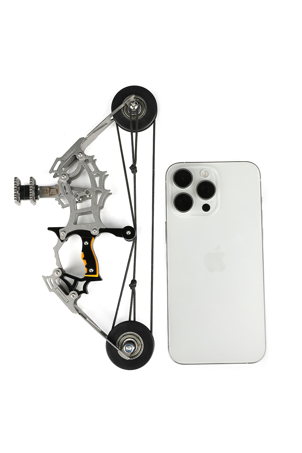 Mini Compound Bow Stainless Steel 12lbs – Pocket Archery Toy Gift