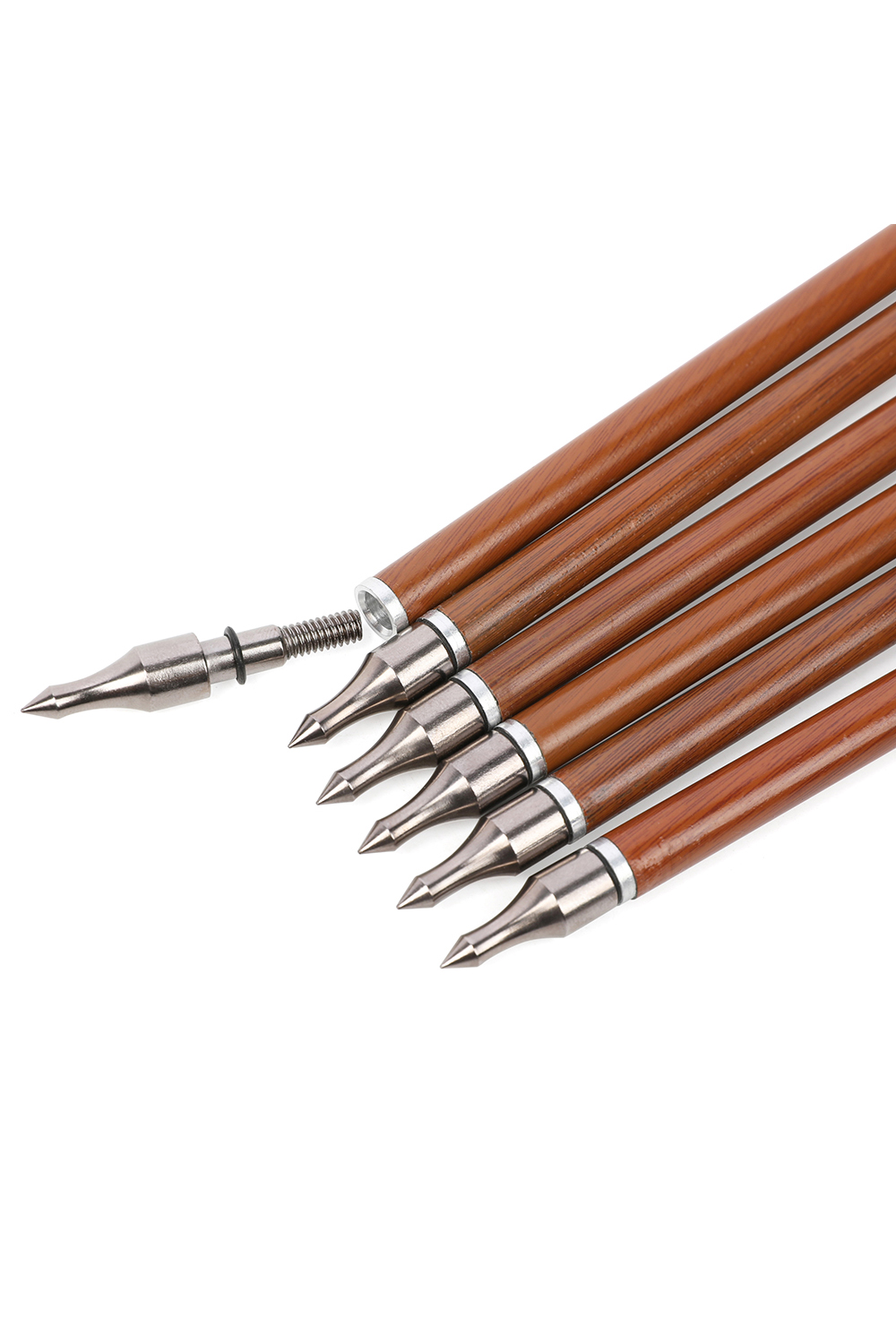 Sharrow 30 inch Archery ID 6.2mm Wood Grain Carbon Arrows