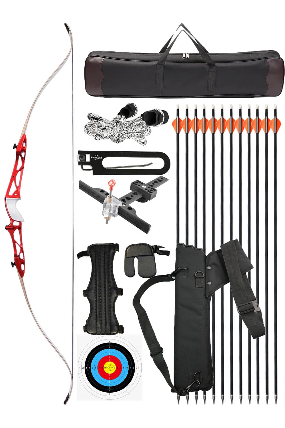 KAUMEI 66" 68" 70" Archery Competition Recurve Bow Set