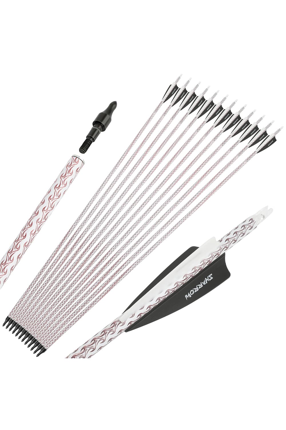 Lokearchery 31 inch Hunting Arrows 500 Spine Carbon Arrows-Lokearchery