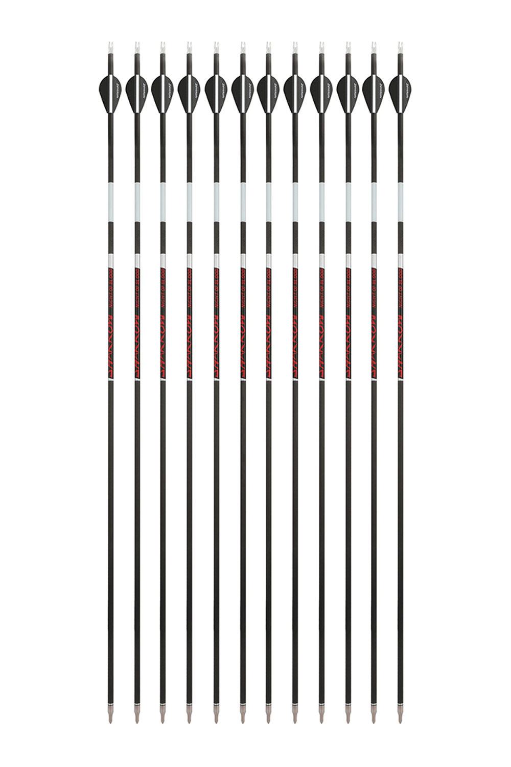 Sharrow 32" Blazer Feathered Pure Carbon Arrows-Lokearchery