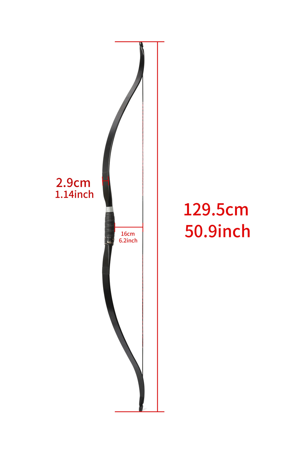Ameyxgs 30-50Lbs Archery All-in-One Traditional Bow-Lokearchery
