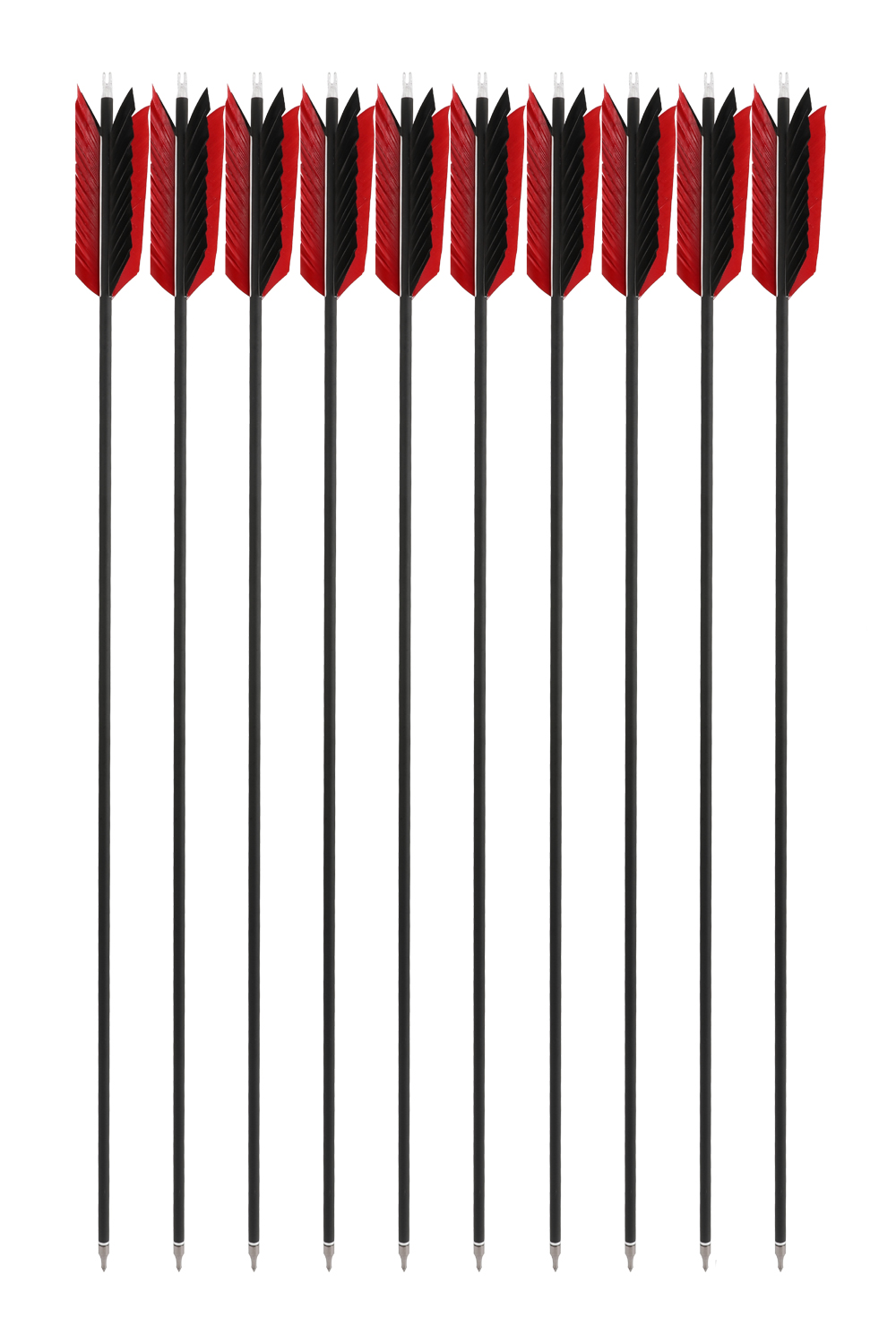 Sharrow ID 6.2mm Carbon Flu Flu Hunting Arrows-Lokearchery