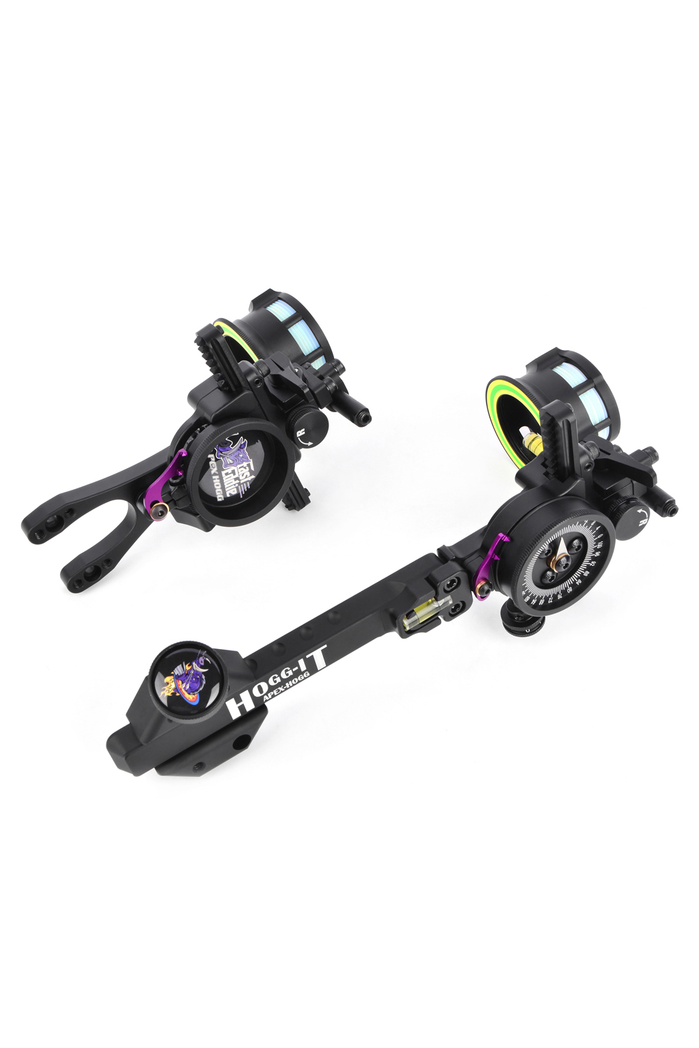 HOGG Aluminum .019" Fiber Micro Adjust Double Pin Sight