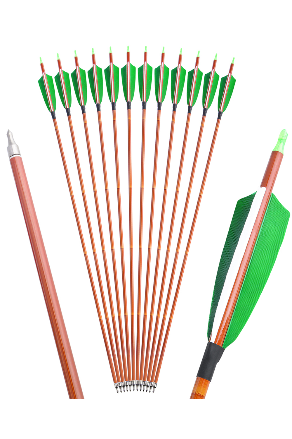 Sharrow ID 6.2mm 31.5 inch Archery Hunting Carbon Arrows