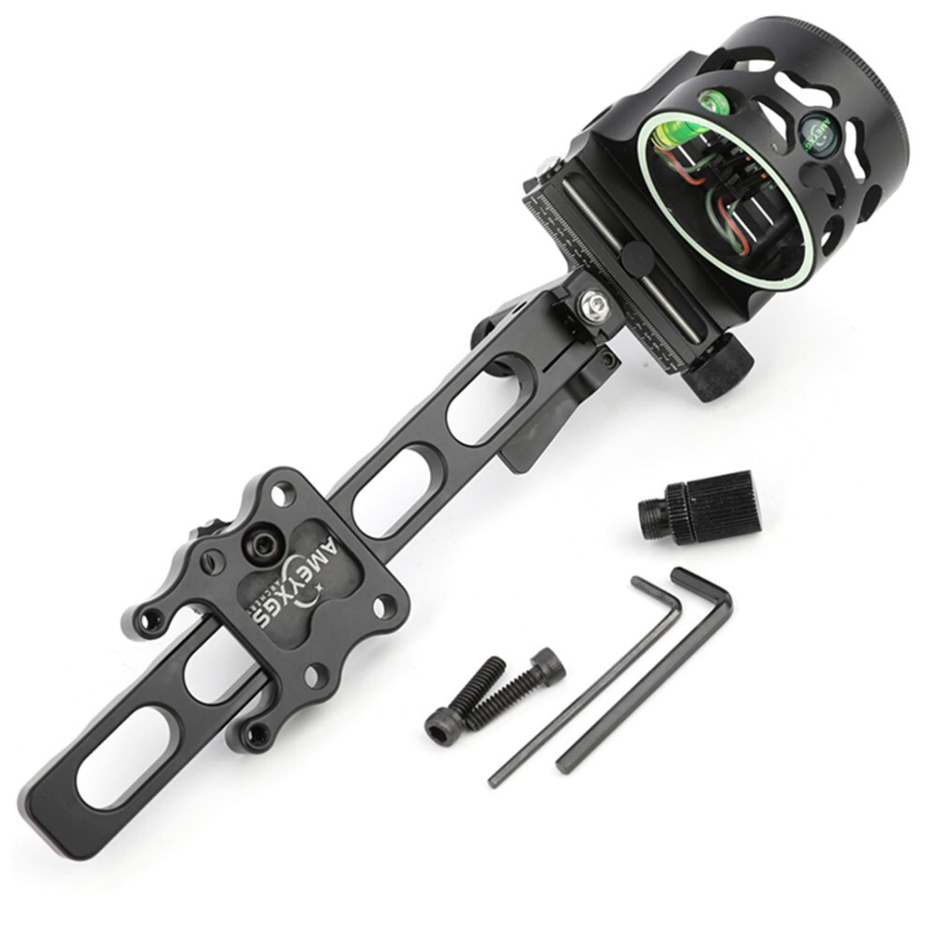 Ameyxgs 0.019" Fiber Optic Archery Lever Single Pin Sight