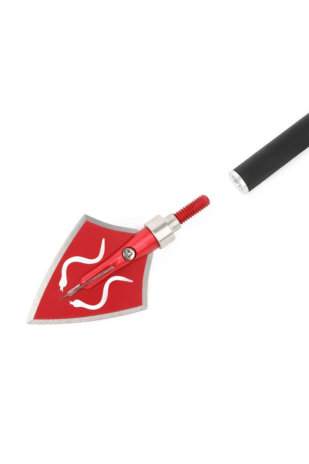 128 Grain Stainless Steel Screw-In Points Hunting Blade Arrowhead