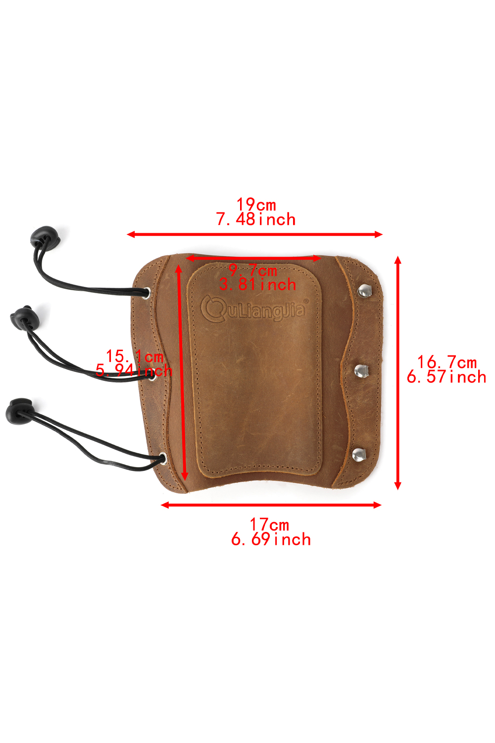 LJ Adjustable Leather Archery Arm Guard - Forearm Protection