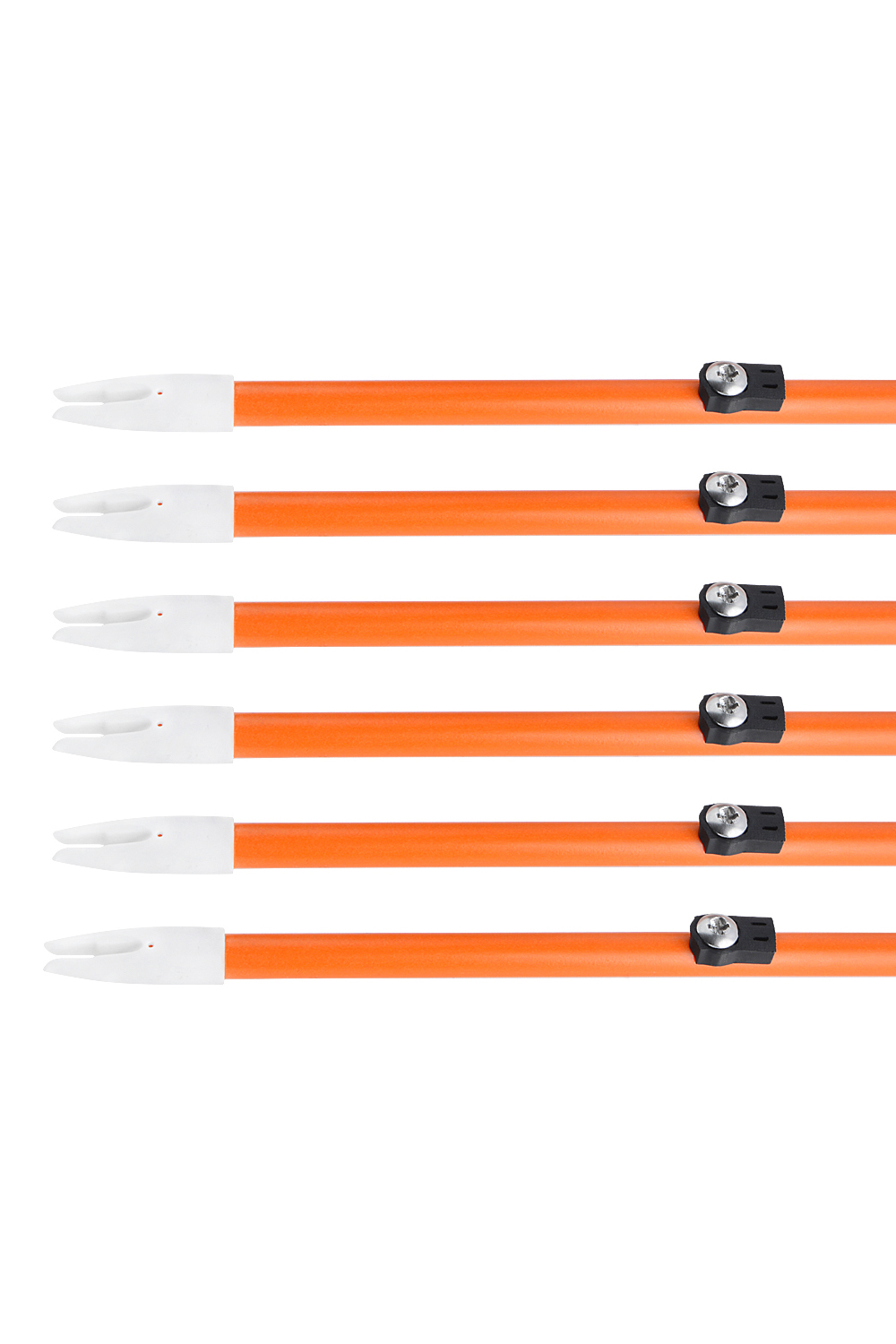 Lokearchery 8mm Fiberglass Bowfishing Arrow with Barbed Tip & Safety Slide