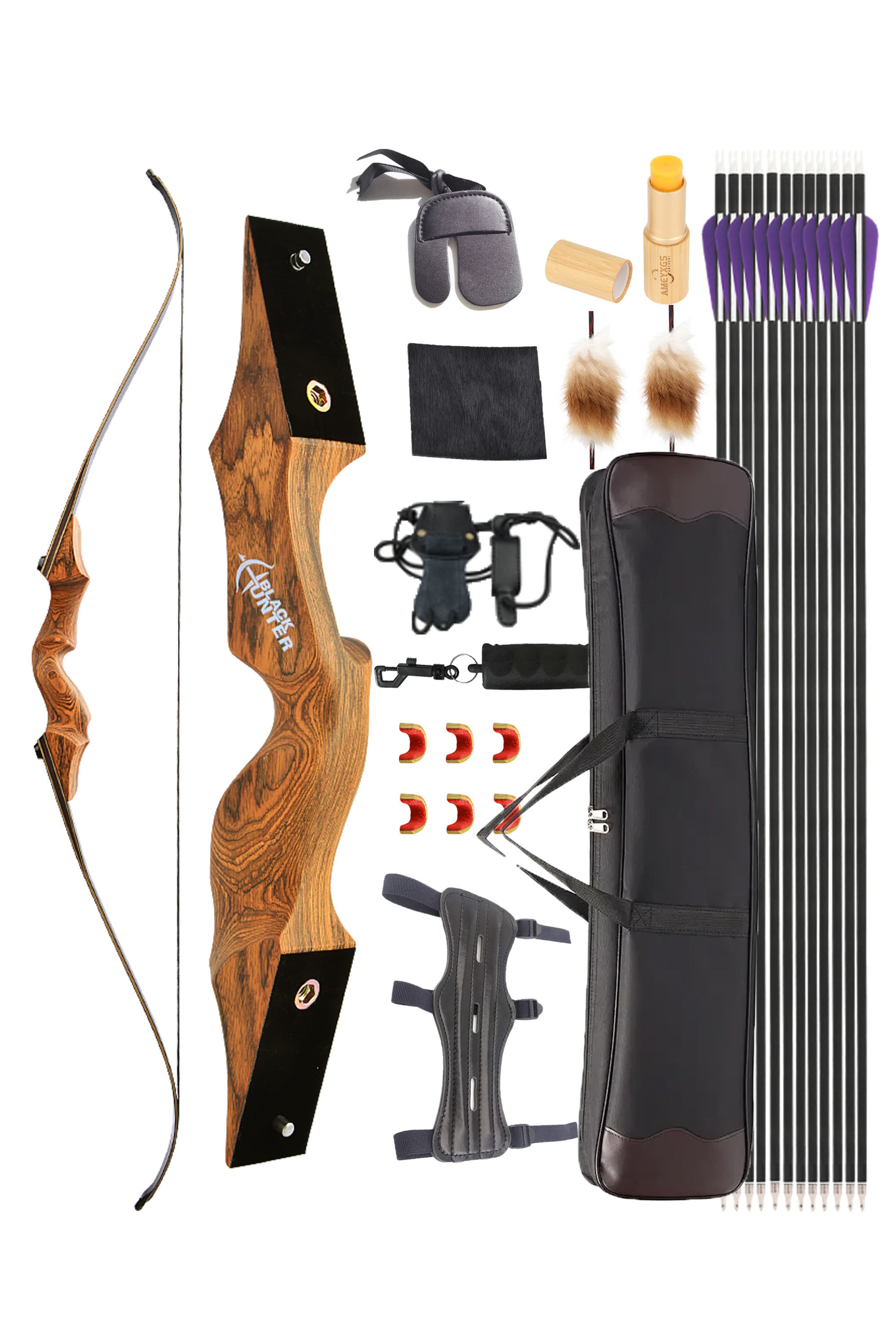 BLACK HUNTER Takedown Recurve Bow Set