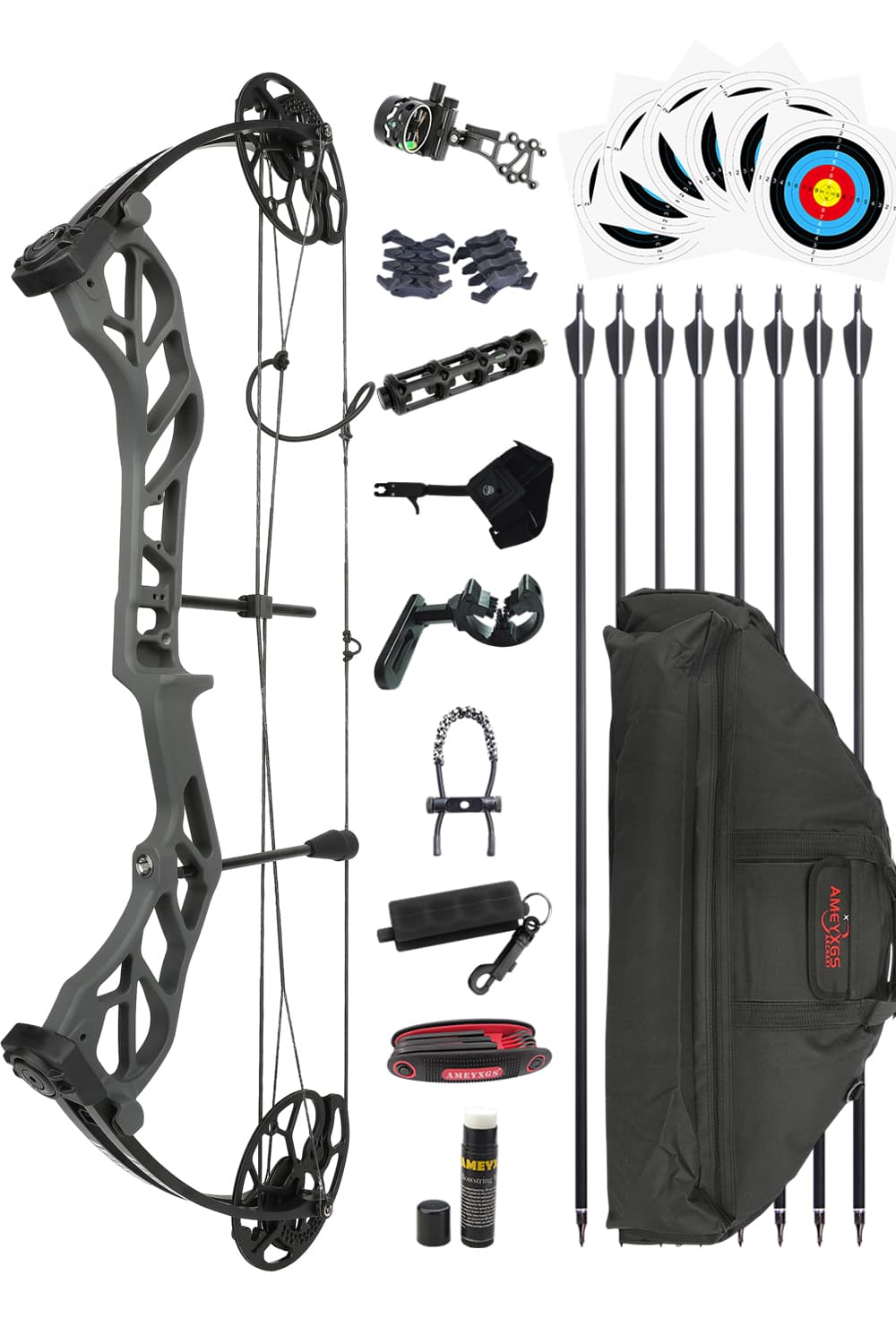 Ameyxgs E8 19-70Lbs Archery Hunting Compound Bow Set-Lokearchery