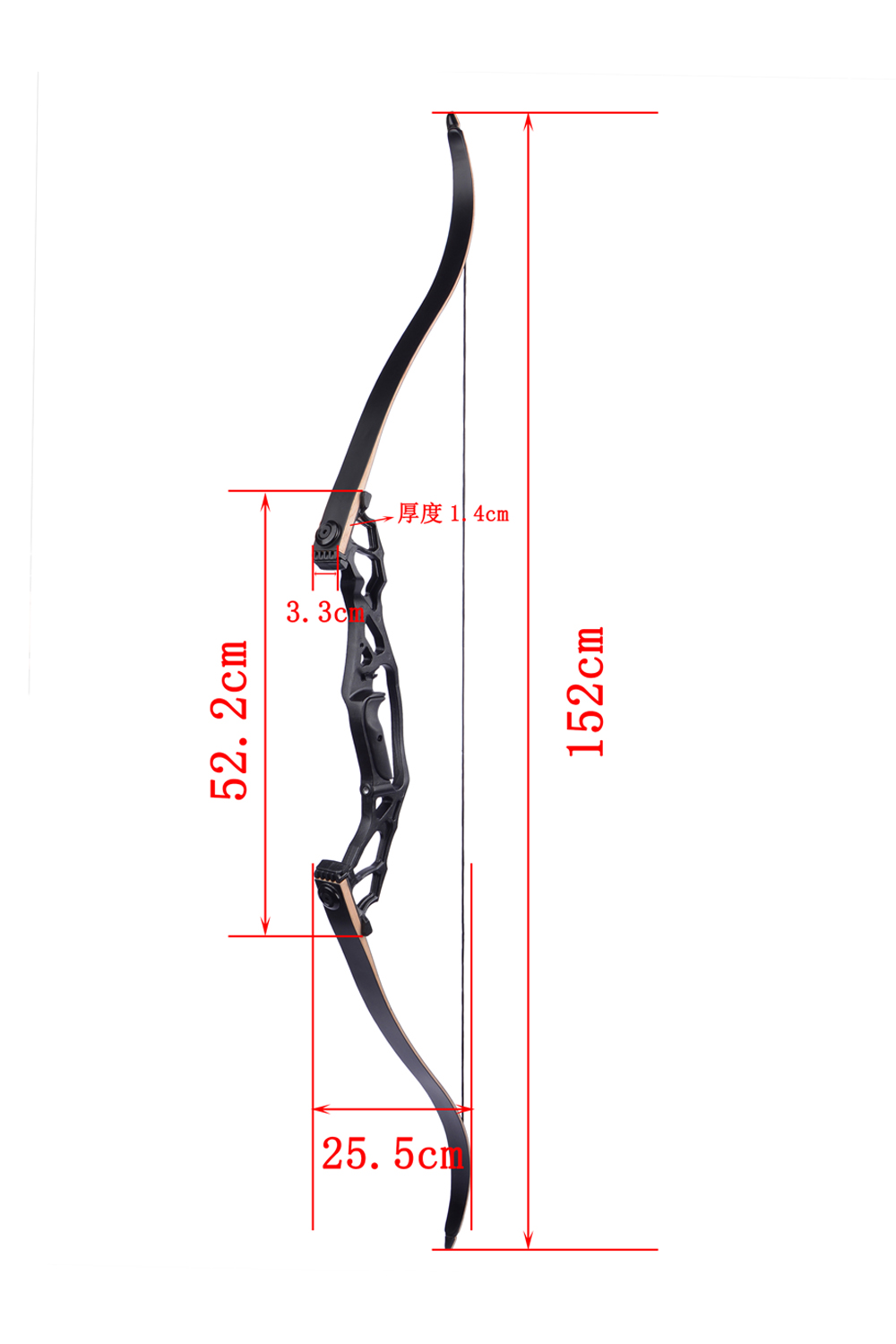 Kaimei Tiger 40-60Lbs Takedown Archery Recurve Bow Set