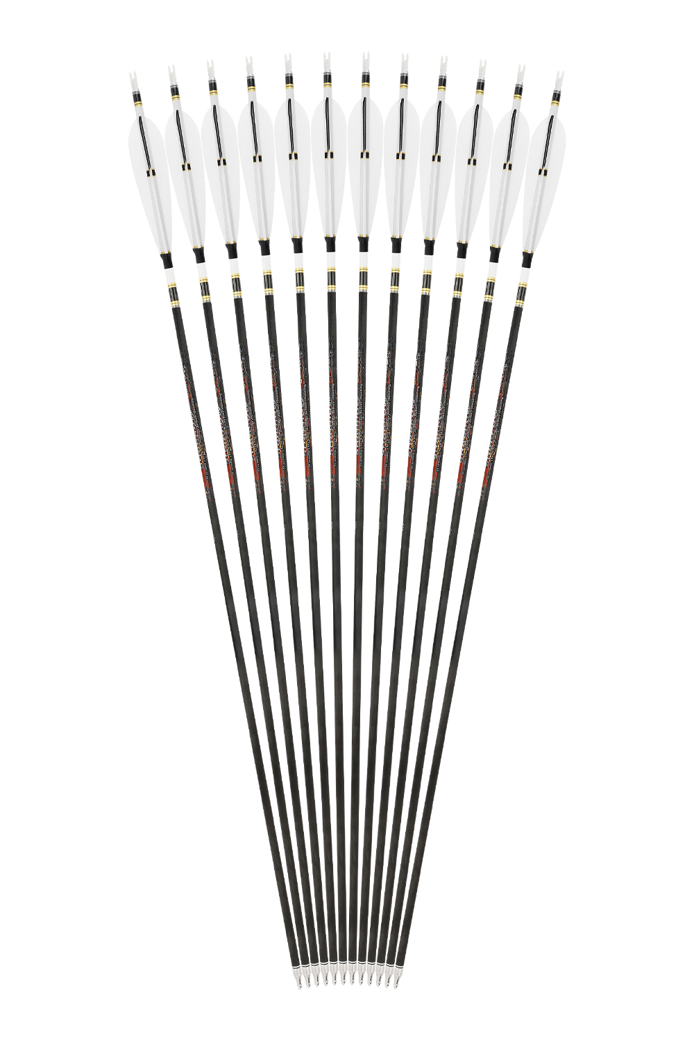 31" Sharrow Wood Grain ID6.2mm Pure Carbon Arrow-Lokearchery